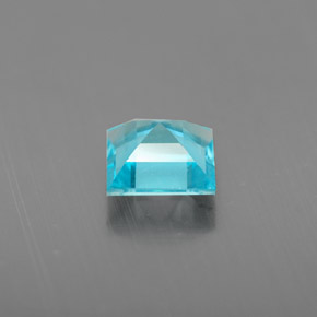 0,81 ctw natürlicher blauer Apatit, Quadrat, VS