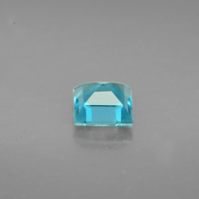 0,66 ctw natürlicher blauer Apatit, Quadrat, VS
