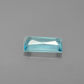 0,87 ctw natürlicher blauer Apatit, Baguette, VS