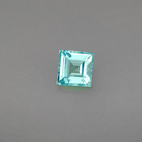 0,44 ctw natürlicher blauer Apatit, Quadrat, VS