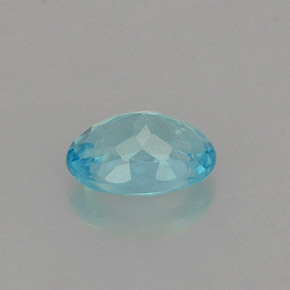 0,60 ctw natürlicher blauer Apatit, Oval Schliff, VS-SI