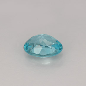 0,83 ctw natürlicher blauer Apatit, Oval Schliff, VVS-VS