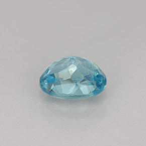 1,01 ctw natürlicher blauer Apatit, Oval Schliff, VVS-VS