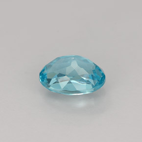 1,01 ctw natürlicher blauer Apatit, Oval Schliff, VVS-VS