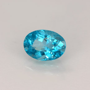 0,92 ctw natürlicher blauer Apatit, Oval Schliff, VVS-VS