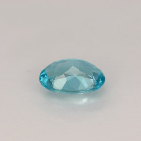 0,82 ctw natürlicher blauer Apatit, Oval Schliff, VS