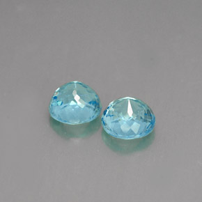  ct natürliche blauer Apatit-Edelsteine, Rundschliff, VS