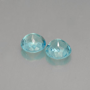  ct natürliche blauer Apatit-Edelsteine, Rundschliff, VS