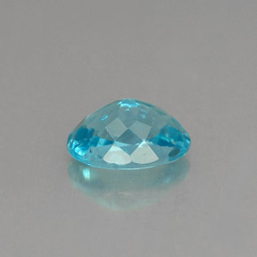 0,89 ctw natürlicher blauer Apatit, Oval Schliff, VVS-VS