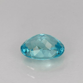 1,07 ctw natürlicher blauer Apatit, Oval Schliff, VS