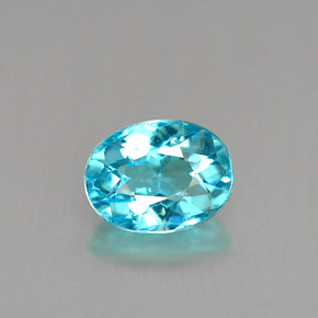 0,94 ctw natürlicher Hellblau Apatit, Oval Schliff, VS
