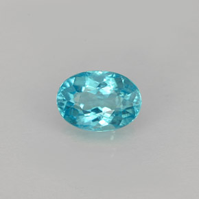 0,95 ctw natürlicher blauer Apatit, Oval Schliff, VS