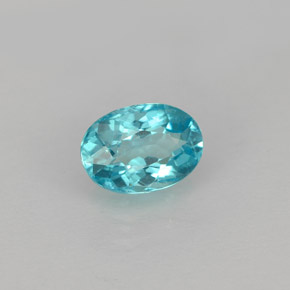 0,95 ctw natürlicher blauer Apatit, Oval Schliff, VS