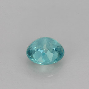 0,87 ctw natürlicher blauer Apatit, Rundschliff, VS