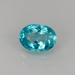 0,95 ctw natürlicher blauer Apatit, Oval Schliff, VS