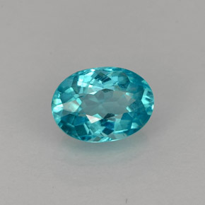 0,95 ctw natürlicher blauer Apatit, Oval Schliff, VS
