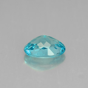 0,88 ctw natürlicher blauer Apatit, Oval Schliff, VS