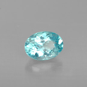 0,86 ctw natürlicher blauer Apatit, Oval Schliff, VS