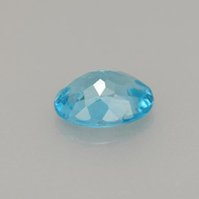 0,86 ctw natürlicher blauer Apatit, Oval Schliff, VS