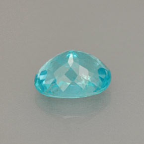 1,06 ctw natürlicher blauer Apatit, Oval Schliff, VS