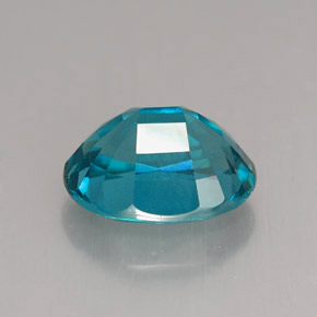 3,24 ctw natürlicher blauer Apatit, Oval Schliff, VVS-VS