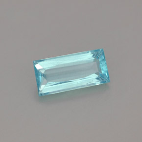 1,08 ctw natürlicher blauer Apatit, Baguette, VS
