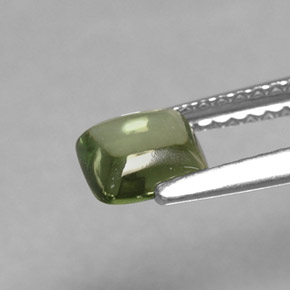 0,72 ctw natürlicher grüner Apatit, Baguette, Transparent