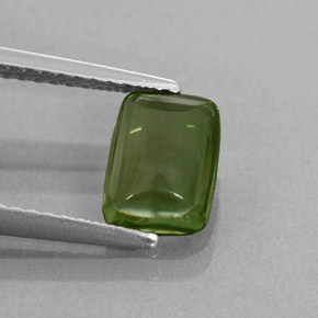 1,21 ctw natürlicher grüner Apatit, Kissenschliff, Transparent