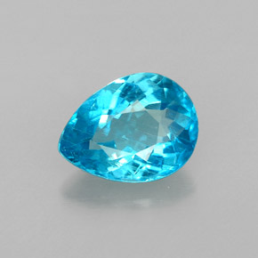 1,82 ctw natürlicher blauer Apatit, Birnenform, VS