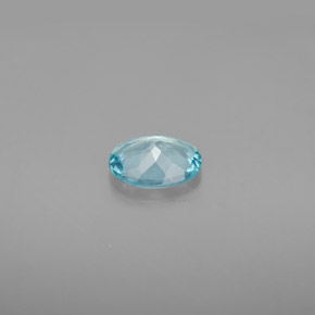 0,72 ctw natürlicher blauer Apatit, Oval Schliff, VVS-VS