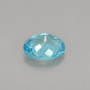 1,02 ctw natürlicher blauer Apatit, Oval Schliff, VS