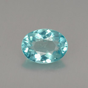 0,94 ctw natürlicher blauer Apatit, Oval Schliff, VS