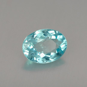 0,94 ctw natürlicher blauer Apatit, Oval Schliff, VS