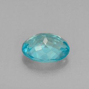 1,20 ctw natürlicher blauer Apatit, Oval Schliff, VS