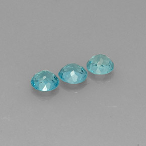  ct natürliche blauer Apatit-Edelsteine, Rundschliff, VS