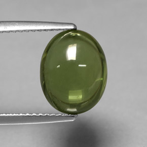 4,77 ctw natürlicher grüner Apatit, Oval Schliff, Transparent