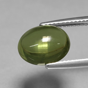 4,77 ctw natürlicher grüner Apatit, Oval Schliff, Transparent