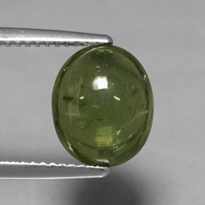 4,46 ctw natürlicher grüner Apatit, Oval Schliff, Transparent