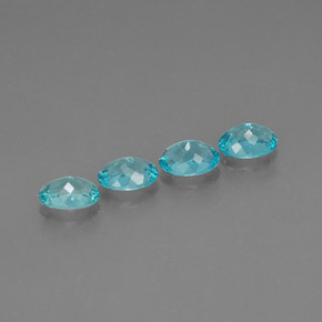  ct natürliche blauer Apatit-Edelsteine, Oval Schliff, VVS-VS