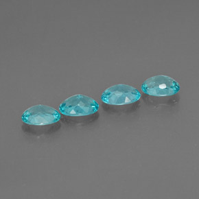  ct natürliche blauer Apatit-Edelsteine, Oval Schliff, VVS-VS
