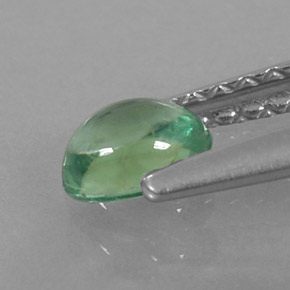 0,33 ctw natürlicher grüner Apatit, Oval Schliff, Transparent