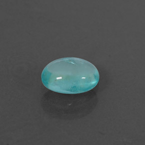 0,52 ctw natürlicher blauer Apatit, Oval Schliff, Transparent