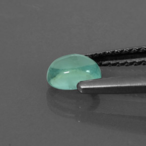 0,47 ctw natürlicher grüner Apatit, Oval Schliff, Transparent