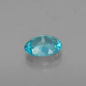 0,64 ctw natürlicher blauer Apatit, Oval Schliff, VVS-VS