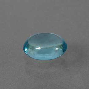 0,58 ctw natürlicher blauer Apatit, Oval Schliff, Transparent