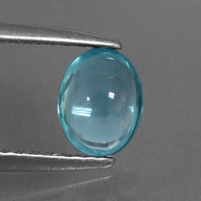 9,17 ctw natürlicher hellblau Apatit, Oval Schliff, Transparent