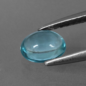 9,17 ctw natürlicher hellblau Apatit, Oval Schliff, Transparent