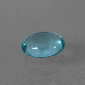 0,56 ctw natürlicher blauer Apatit, Oval Schliff, Transparent