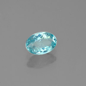 0,45 ctw natürlicher blauer Apatit, Oval Schliff, VVS-VS