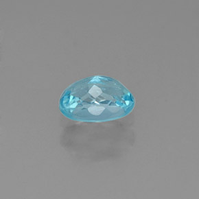 0,57 ctw natürlicher blauer Apatit, Oval Schliff, VS